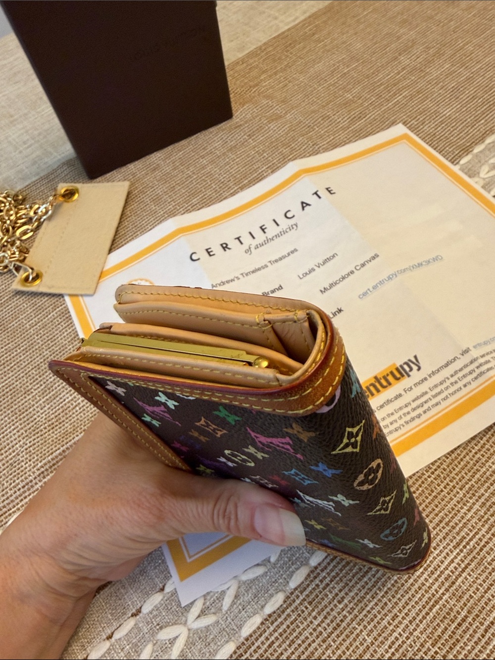 Louis Vuitton Multicolored Compact Wallet - Picture 4 of 12